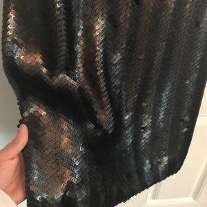 J Crew Gunmetal Sequin Pencil Skirt
